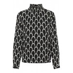 Kaffe KAkarina Amber Smock Blouse B&W